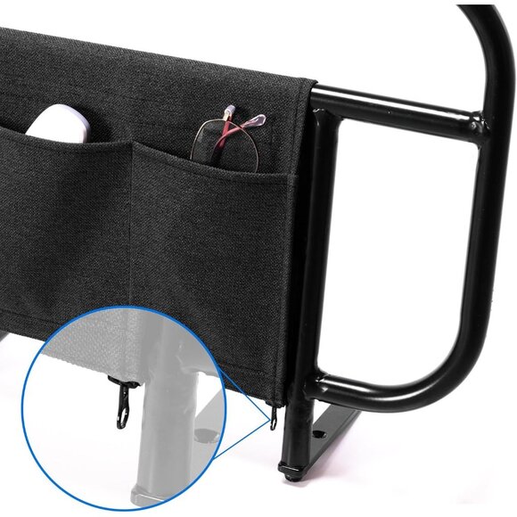 Adjustable Bed Side Rail for Wooden Base frame 21.5" x 17" Fall Prevention - Picture 2 of 9